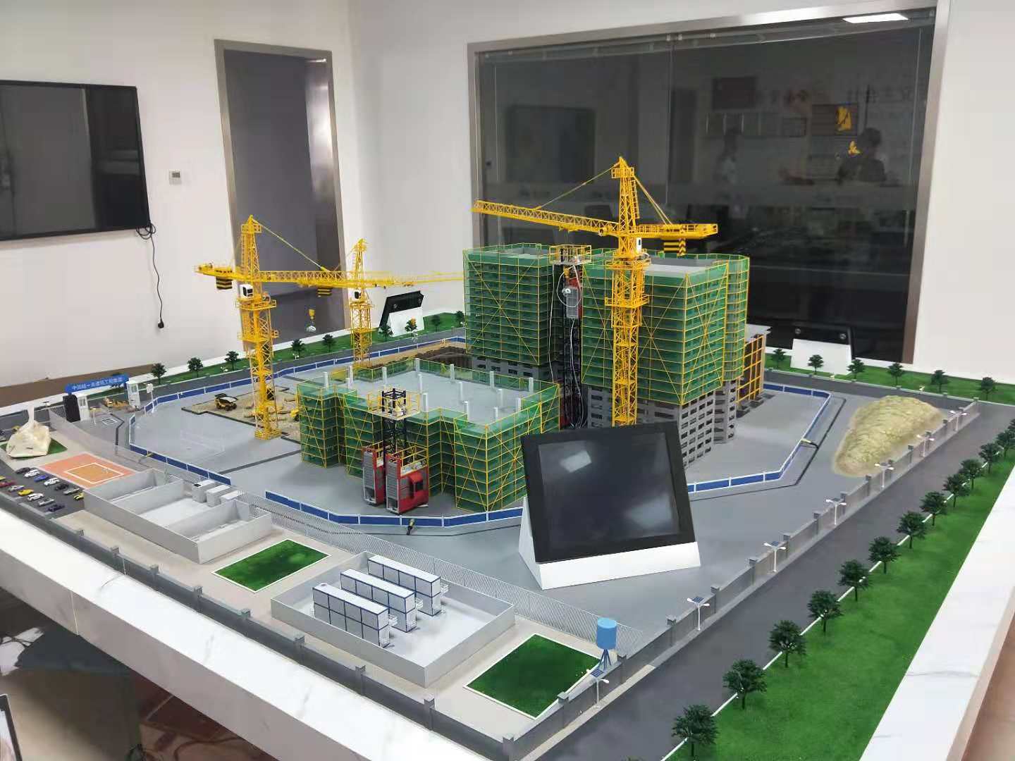上蔡县建筑施工场景模型